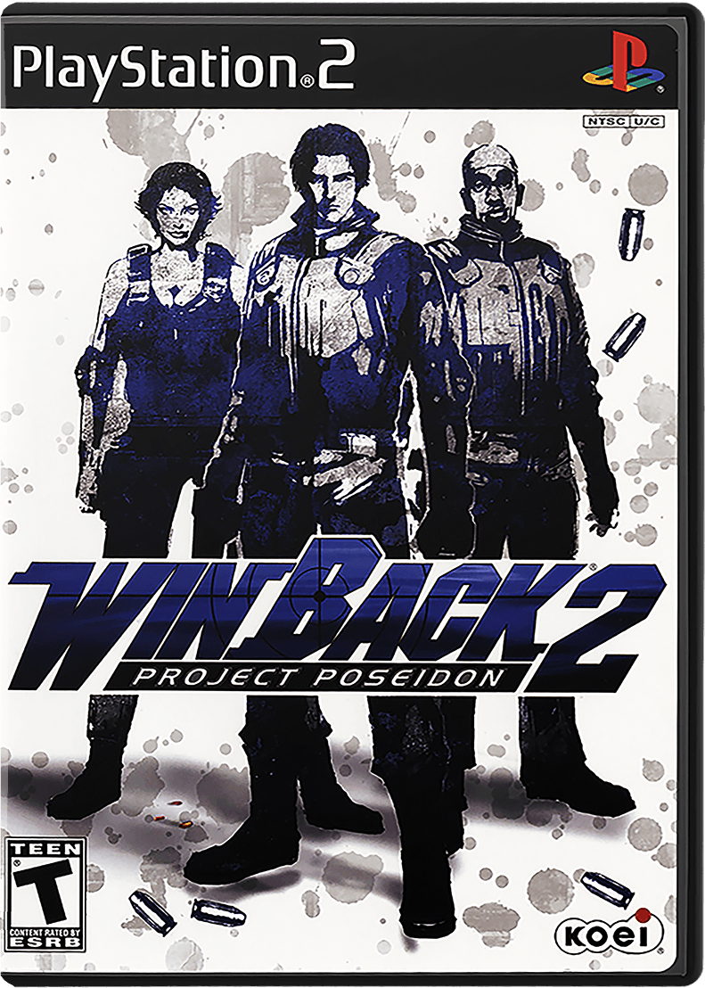 Winback 2 Project Poseidon box art for Playstation 2